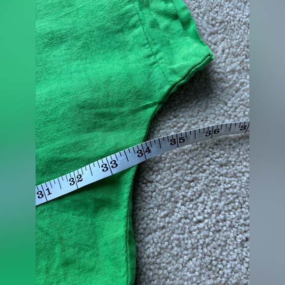 Italian Linen Top XL Made in Italy 100% Linen Oversized - Picture 4 of 9